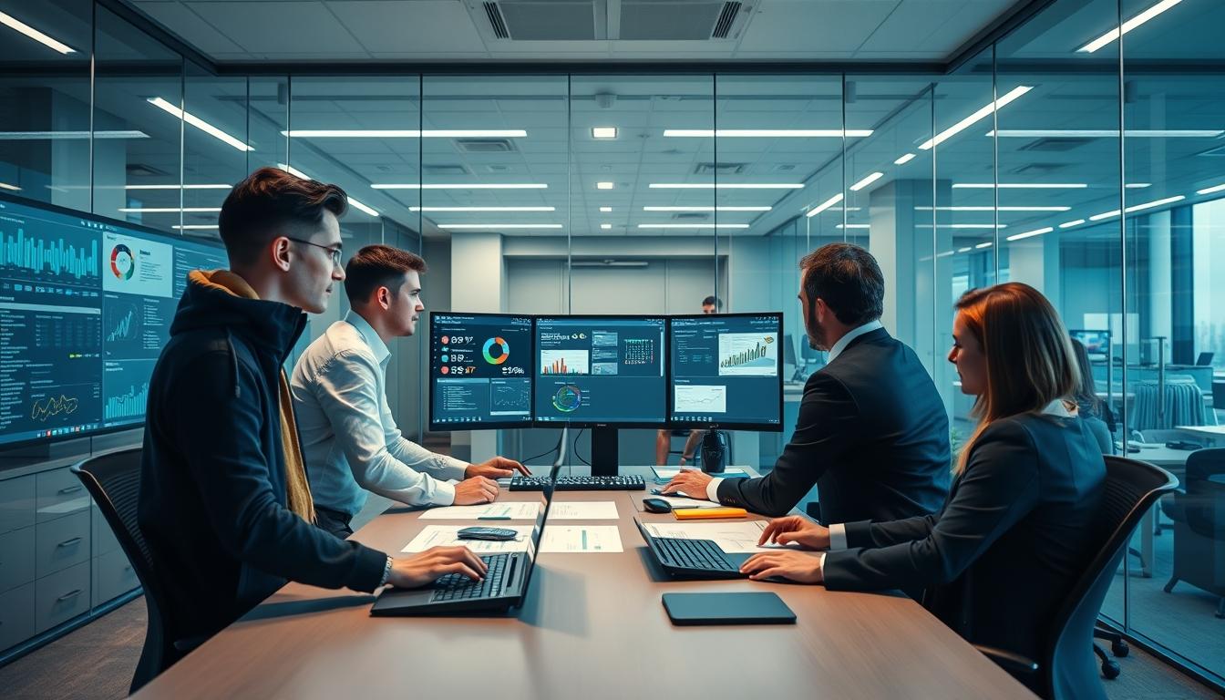 Enterprise software dashboards and business process automation