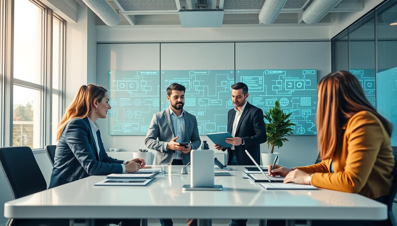 Business software planning meeting